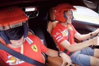 Vídeo: Vettel y Leclerc en un Ferrari SF90 Stradale con los ojos vendados vettel-leclerc-ferrari-sf90-stradale-ojos-vendados