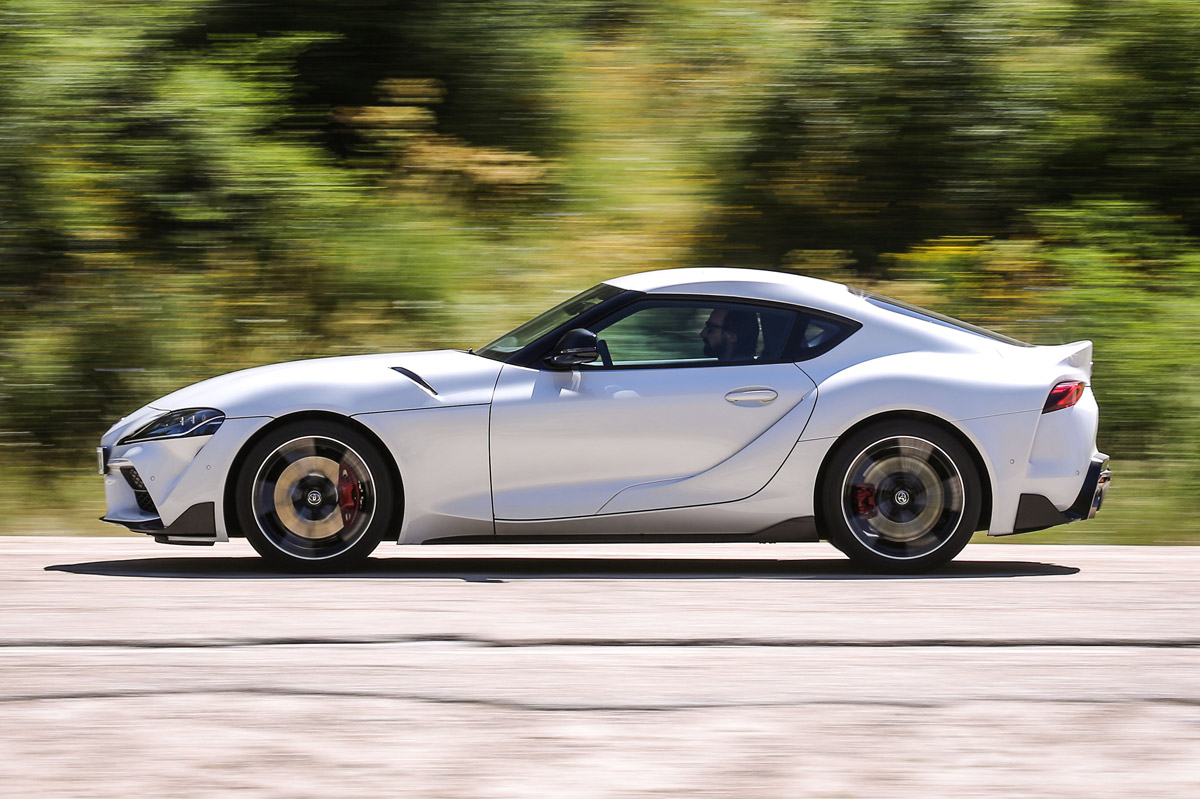 prueba del Toyota GR Supra A90 barrido de la prueba del Toyota GR Supra A90