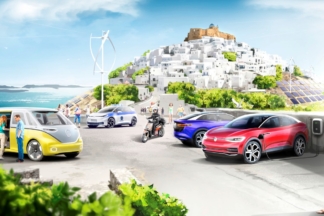 Volkswagen crea el paraíso del coche eléctrico en una isla griega Volkswagen crea paraiso coche electrico isla griega
