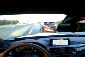 Vídeo: un BMW M4 a 280 km/h en la Autobahn casi tiene un accidente por culpa de un Mazda3 salvaje BMW M4 Autobahn 280 km/h casi tiene un accidente por culpa de Mazda3