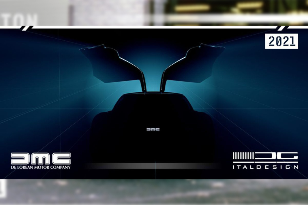 teaser delorean dmc-12 italdesign