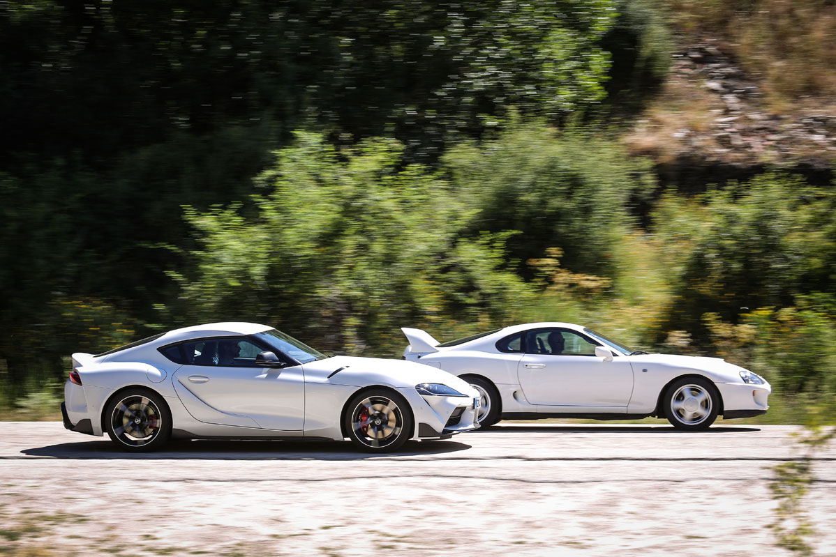 barrido Toyota Supra A80 contra GR Supra A90
