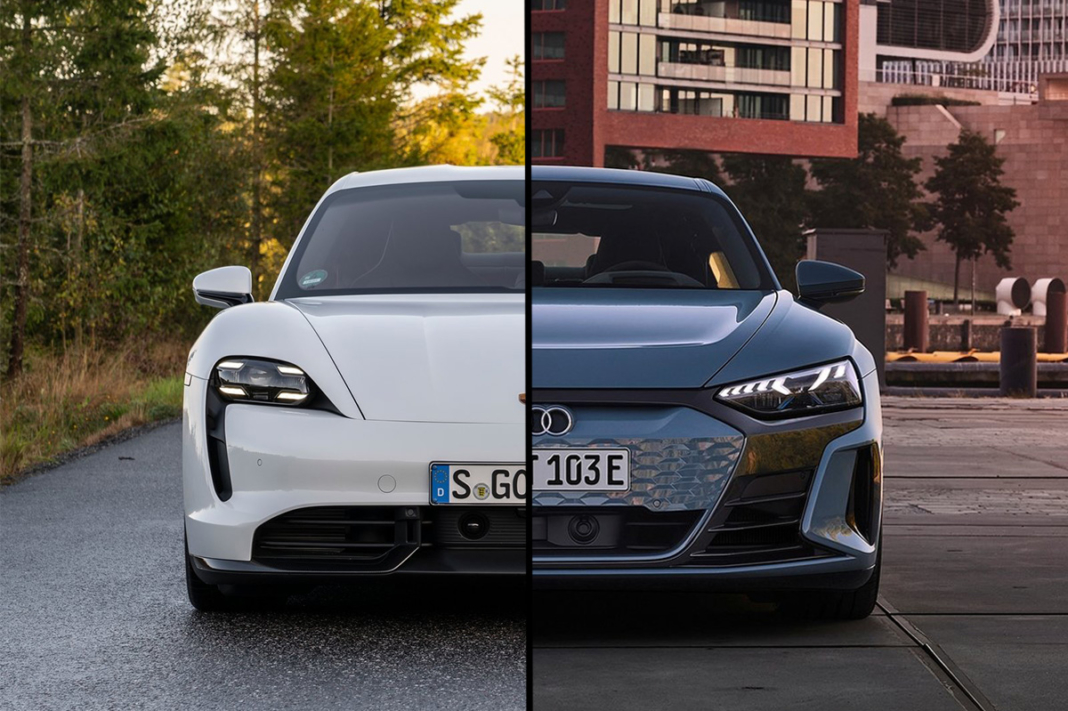 diferencias Audi e-tron GT Porsche Taycan