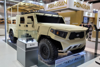 Kia presenta su vehículo militar KLTV: una bestia a medida Vehículo militar de Kia