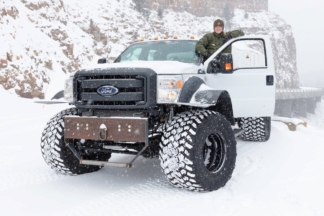 El monstruoso Ford F-550 del Parque Nacional de Yellowstone Ford F-550 Parque Nacional Yellowstone