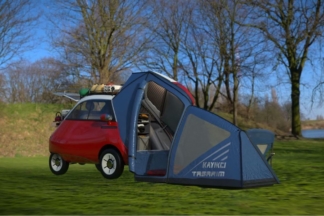 Microlino Camper, o cómo acampar con un pequeño coche eléctrico Microlino Camper Concept