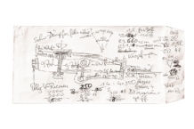 La historia de Ferdinand Piëch y el motor W que dibujó en un sobre ferdinand piech motor w boceto