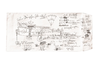 La historia de Ferdinand Piëch y el motor W que dibujó en un sobre ferdinand piech motor w boceto