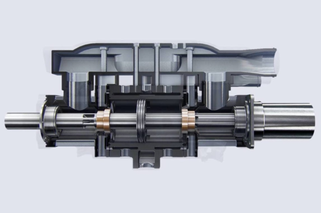 Motor monocilíndrico de hidrógeno