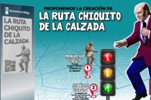 "¡Quietorrr!": el semáforo de Chiquito de la Calzada en Málaga que te advertirá con sus frases semaforo chiquito
