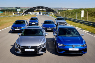 Volkswagen presenta su nutrida gama R, la más amplia de la Historia Gama completa de Volkswagen Golf R en el circuito del Jarama