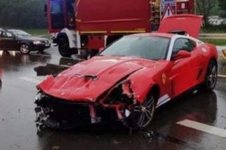 Accidente de un raro Ferrari 599 GTB 60F1 Fernando Alonso Edition accidente ferrari 599 gtb 60f1 fernando alonso edition