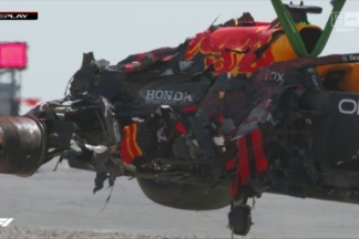 Max Verstappen sobrevivió a 51G un su accidente, más de tres toneladas Accidente de Max Verstappen