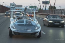 Coche volador Aircar autopista