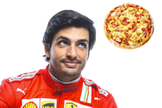 Carlos Sainz se posiciona: "¿Piña en la pizza? ¡No!" carlos sainz pizza pina