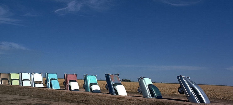 Cadillac Ranch: cuando 10 Cadillac se convierten en una obra de arte ...