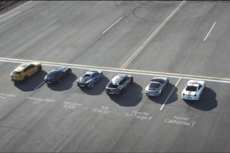 Vídeo: el KIA EV6 destroza a un Lamborghini, un Ferrari, un Porsche y un AMG en una carrera de aceleración KIA EV6