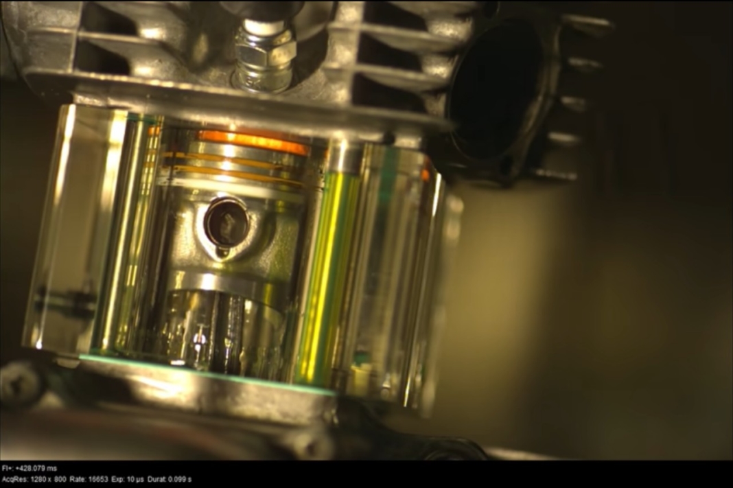 así funciona un motor transparente de combustión interna