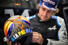 Fernando Alonso llevará La Palma en el casco durante el GP de EEUU fernando alonso la palma