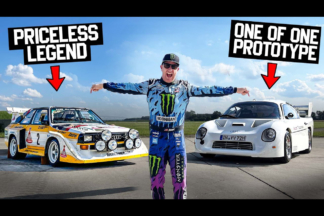 Vídeo: Ken Block se pone a los mandos del Audi Quattro Group S Prototype ken block prueba audi quattro group s prototype