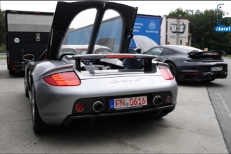 Vídeo: así suena y alcanza los 300 km/h el Porsche Carrera GT en la Autobahn Este es el sonido que emite un Porsche Carrera GT en la Autobahn circulando a 300 km/h por una Autobahn sin restricciones de velocidad