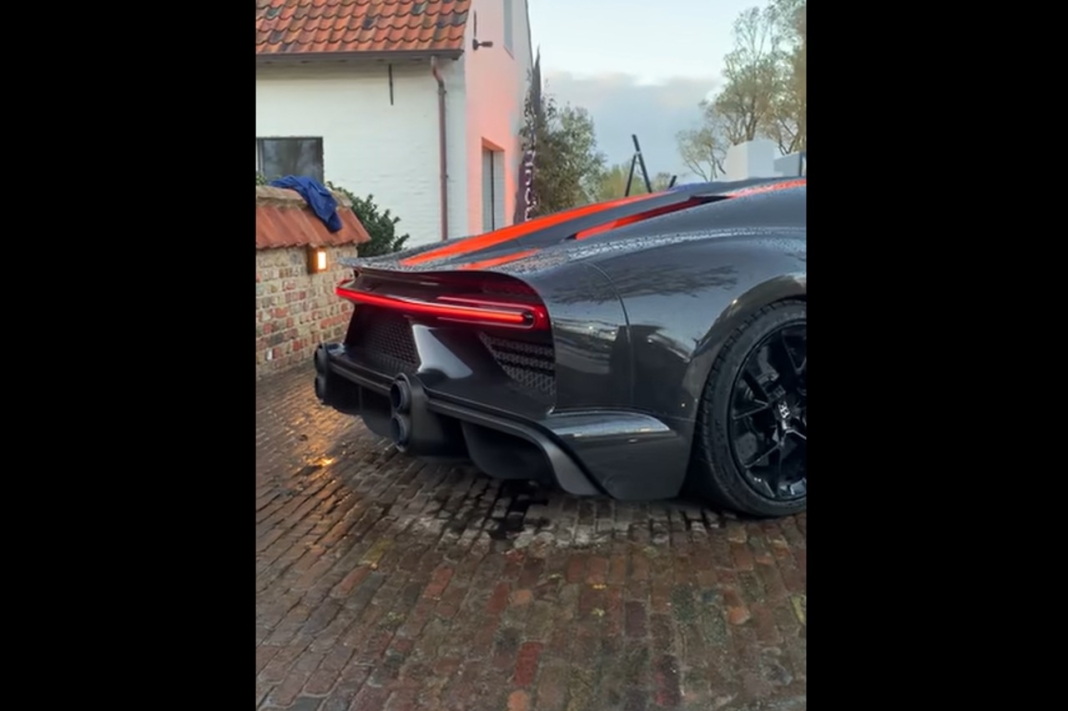 arranque en frío del Bugatti Chiron
