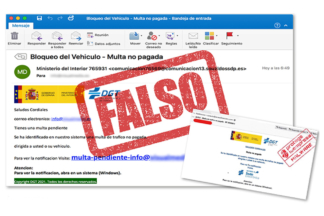 ¡La DGT advierte sobre el bulo de las multas! Nunca se reciben por email bulo multas dgt email