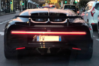 Cazado Cristiano Ronaldo por Madrid con su Bugatti Chiron Cristiano Ronaldo Madrid Bugatti Chiron