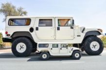 Este Hummer H1 gigante de 6,4 metros de alto pertenece a un jeque emiratí hummer h1 gigante