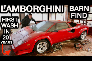 Vídeo: así se limpia en profundidad un Lamborghini Countach 5000 S de 1984 abandonado durante 20 años limpieza lamborghini countach 5000 s abandonado