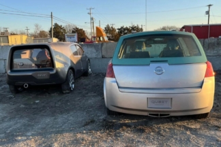 Dos prototipos abandonados de Nissan esperan a la trituradora prototipos abandonados nissan