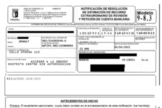 Primeras multas anuladas de la zona de bajas emisiones de distrito centro de Madrid multas anuladas zona bajas emisiones