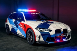 Así de espectacular luce el BMW M3 Touring Moto GP Safety Car BMW M3 Touring MotoGP Safety Car
