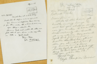 ¿Qué hay detrás de las cartas de Dillinger y Bonnie y Clyde a Henry Ford? cartas dillinger bonnie clyde henry ford