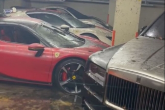 Vídeo: una inundación destruye un garaje repleto de coches de lujo inundacion destruye garaje coches lujo