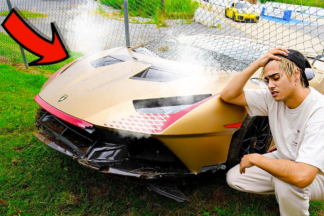 Un YouTuber estrella su Lamborghini Huracan STO Un YouTuber estrella su Lamborghini Huracan STO