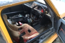 Renault 5 Gordini Turbo abandonado