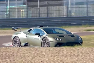 Ferrari está probando un Lamborghini Huracan STO en su pista de Fiorano lamborghini huracan sto fiorano