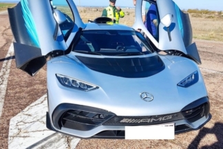 Cazado un Mercedes-AMG ONE a 199 km/h en una carretera de Teruel cazado mercedes-amg one 199 kmh teruel
