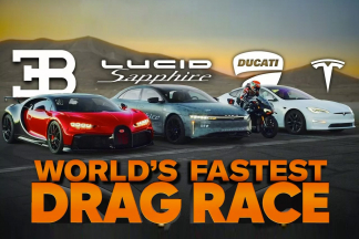 Vídeo: un Lucid Air y un Bugatti Chiron contra un Tesla Model S Plaid: ¿quién es más rápido en el cuarto de milla? Lucid Air Bugatti Chiron Tesla Model S Plaid aceleración