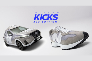 Este crossover de Nissan se convierte en una zapatilla New Balance gigante nissan kicks new balance