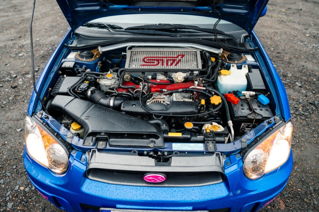 Miniature Subaru Impreza WRX STI Petter Solberg - Édition Ice Blue - 1/18 Ottomobile