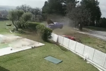 Impresionante accidente de dos Ferrari que vuelan por los aires, uno de ellos es español y se incendia Accidente dos Ferrari