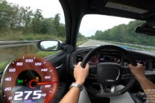 Vídeo: Un Dodge Challenger SRT Hellcat de 717 CV a 298 km/h en una Autobahn