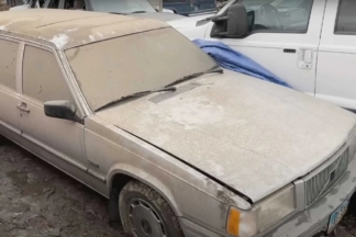 Así queda un Volvo 740 abandonado tras su primer lavado en 12 años Volvo 740