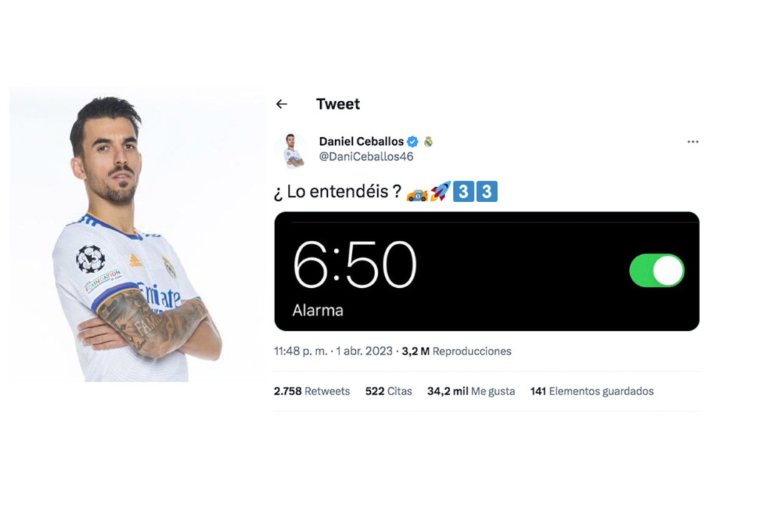 Dani Ceballos, jugador del Real Madrid, también se declara fan de Fernando Alonso