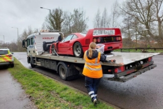 La Policía incauta un Ferrari F40 por circular sin seguro ferrari f40 incautado