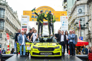 Rallye Recalvi Rias Baixas 2023: incontestable victoria de 'Cohete' Suárez podio Rallye Recalvi Rias Baixas 2023