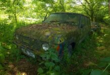 Encuentran un Range Rover de 1987 con 37.000 kilómetros abandonado en un bosque Range Rover 1987 abandonado bosque