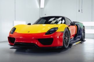 Este Porsche 918 Spyder rinde tributo a los míticos Volkswagen Polo y Golf Arlequín porsche 918 spyder arlequin